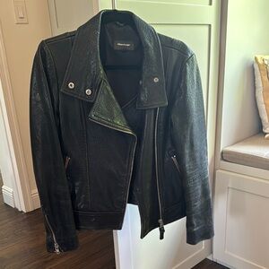 Mackage Black Leather Jacket